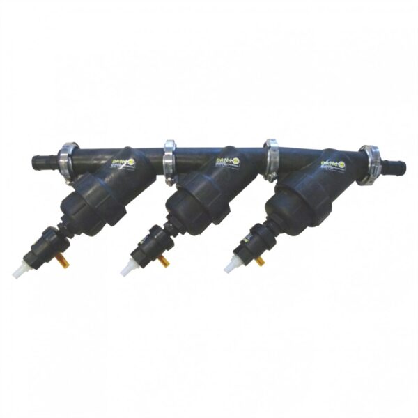 CONJUNTO 3 FILTROS BANJO Y 2 BRIDADO M30-50-80 C/SALIDA 1-1/4